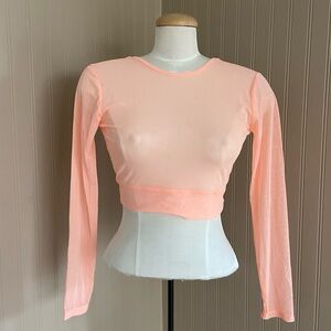 Under Armour Women's Project Rock Sheer Mesh Long Sleeve Shirt Women’s Medium